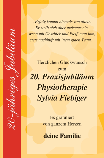 Glückwunschanzeige von Sylvia Fiebiger