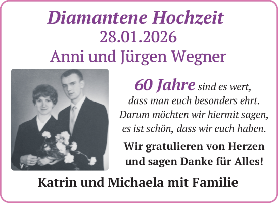 Zur Glückwunschseite von Anni und Jürgen