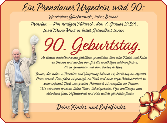 Zur Glückwunschseite von Bruno