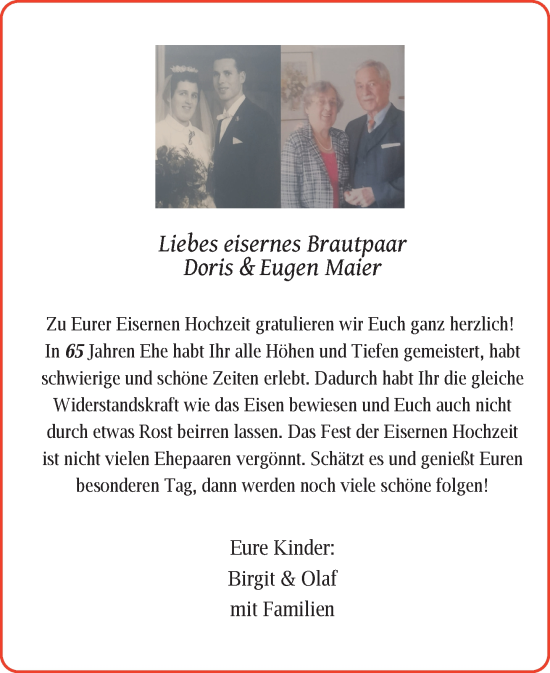 Zur Glückwunschseite von Doris und Eugen