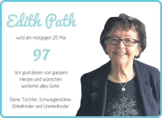 Zur Glückwunschseite von Edith