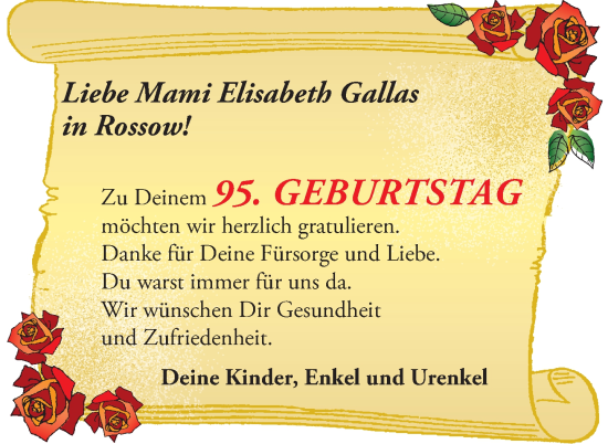 Zur Glückwunschseite von Elisabeth