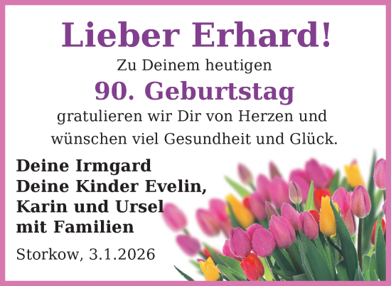 Zur Glückwunschseite von Erhard