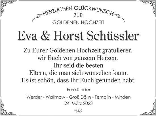 Zur Glückwunschseite von Eva und Horst