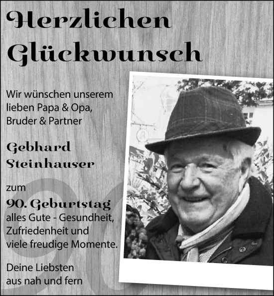 Zur Glückwunschseite von Gebhard