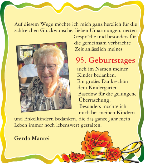 Zur Glückwunschseite von Gerda