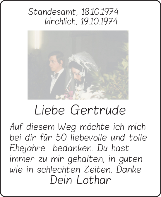 Zur Glückwunschseite von Gertrude