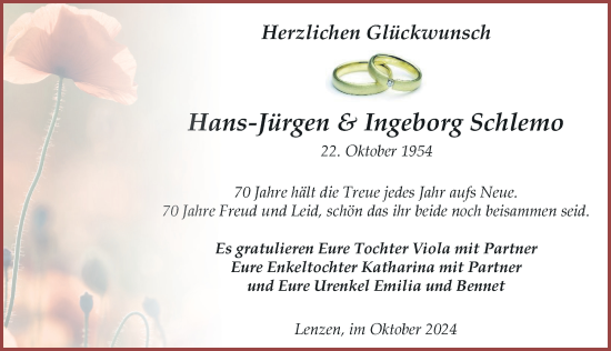 Zur Glückwunschseite von Hans-Jürgen und Ingeborg