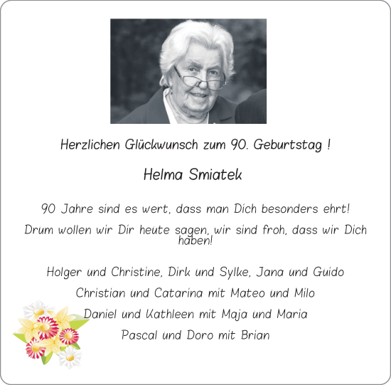 Zur Glückwunschseite von Helma