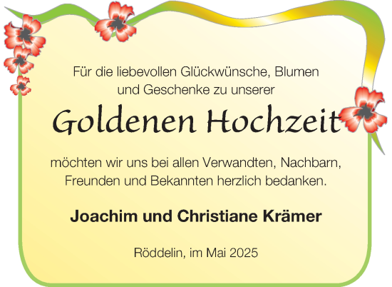Zur Glückwunschseite von Joachim und Christiane