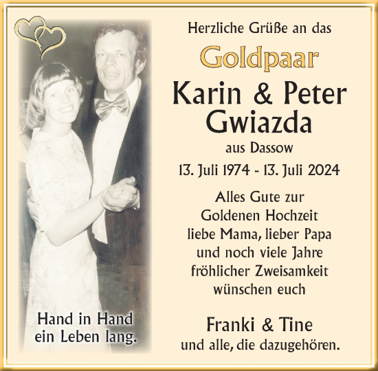 Zur Glückwunschseite von Karin & Peter