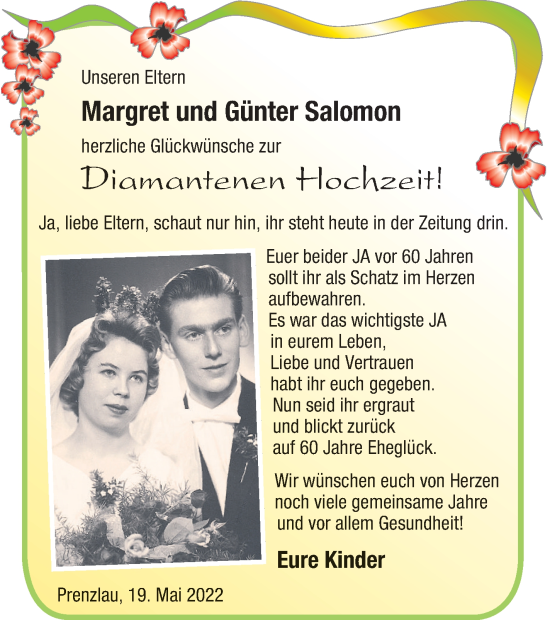 Zur Glückwunschseite von Margret und Günter