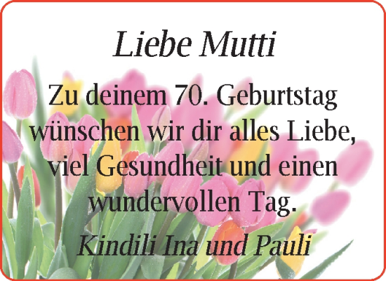 Zur Glückwunschseite von Mutti