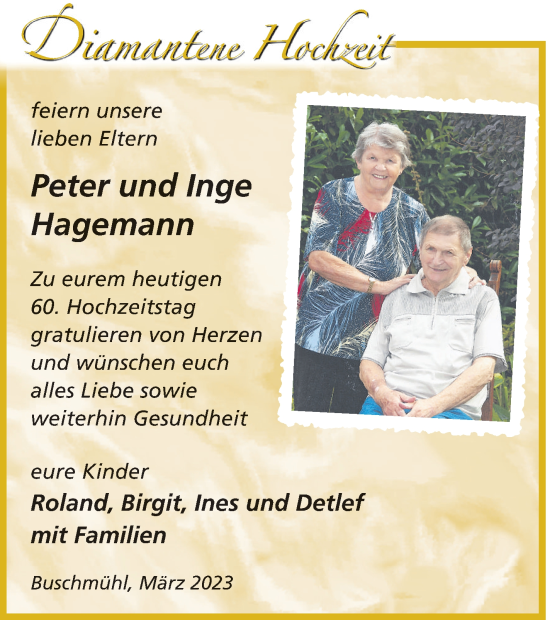 Zur Glückwunschseite von Peter und Inge